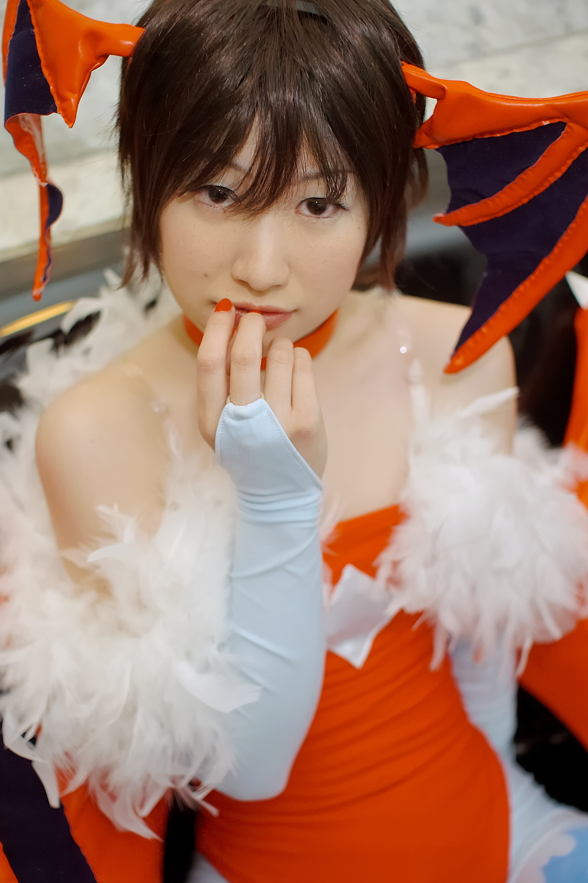 [Cosplay] 2013.04.08 Hot Lilith and Morrigan sexy Cosplay